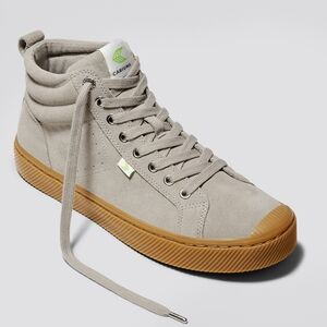 Cariuma High Gum Cloud Grey Suede Sneakers
